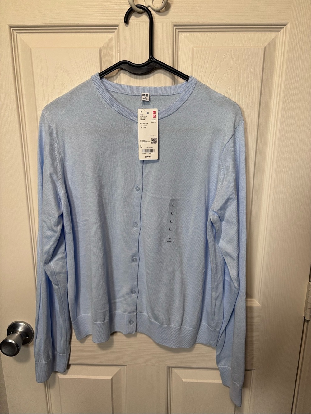 NWT Uniqlo Crew Neck Cardigan Size L - Picture 2 of 5